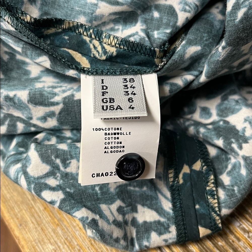 Cacharel AEFFE SPA zip up shirt size 4 - Picture 7 of 8